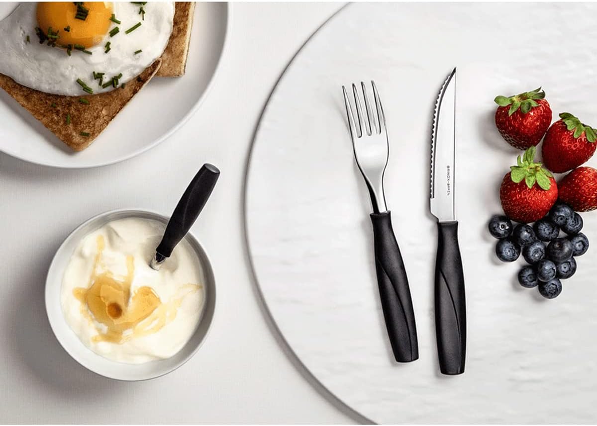 Faqueiro itaparica Brinox 24 peças preto