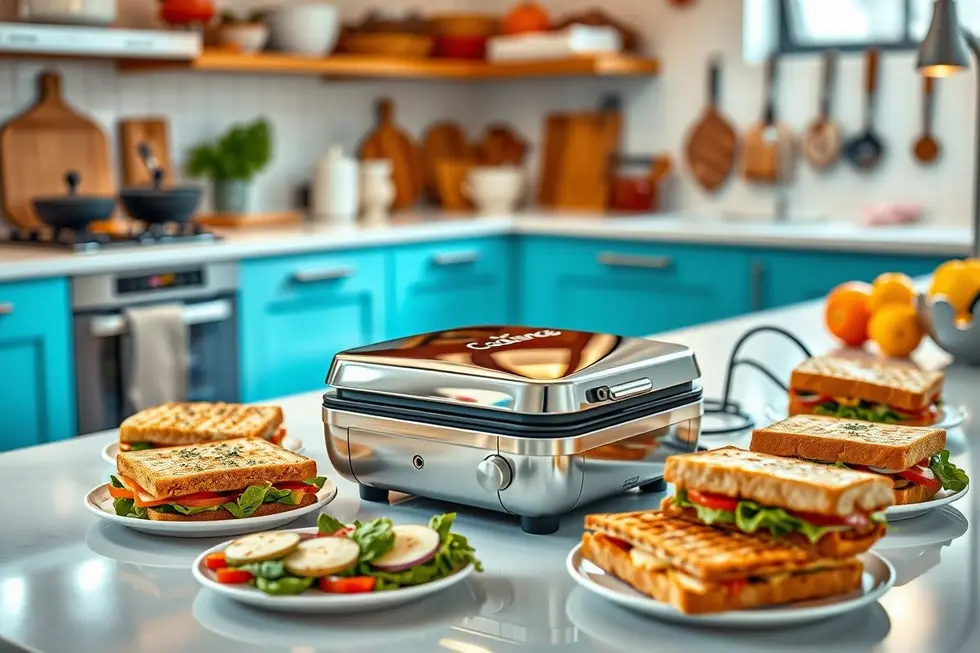 Várias delícias de sanduíches feitas na Sanduicheira Elétrica Cadence Click.